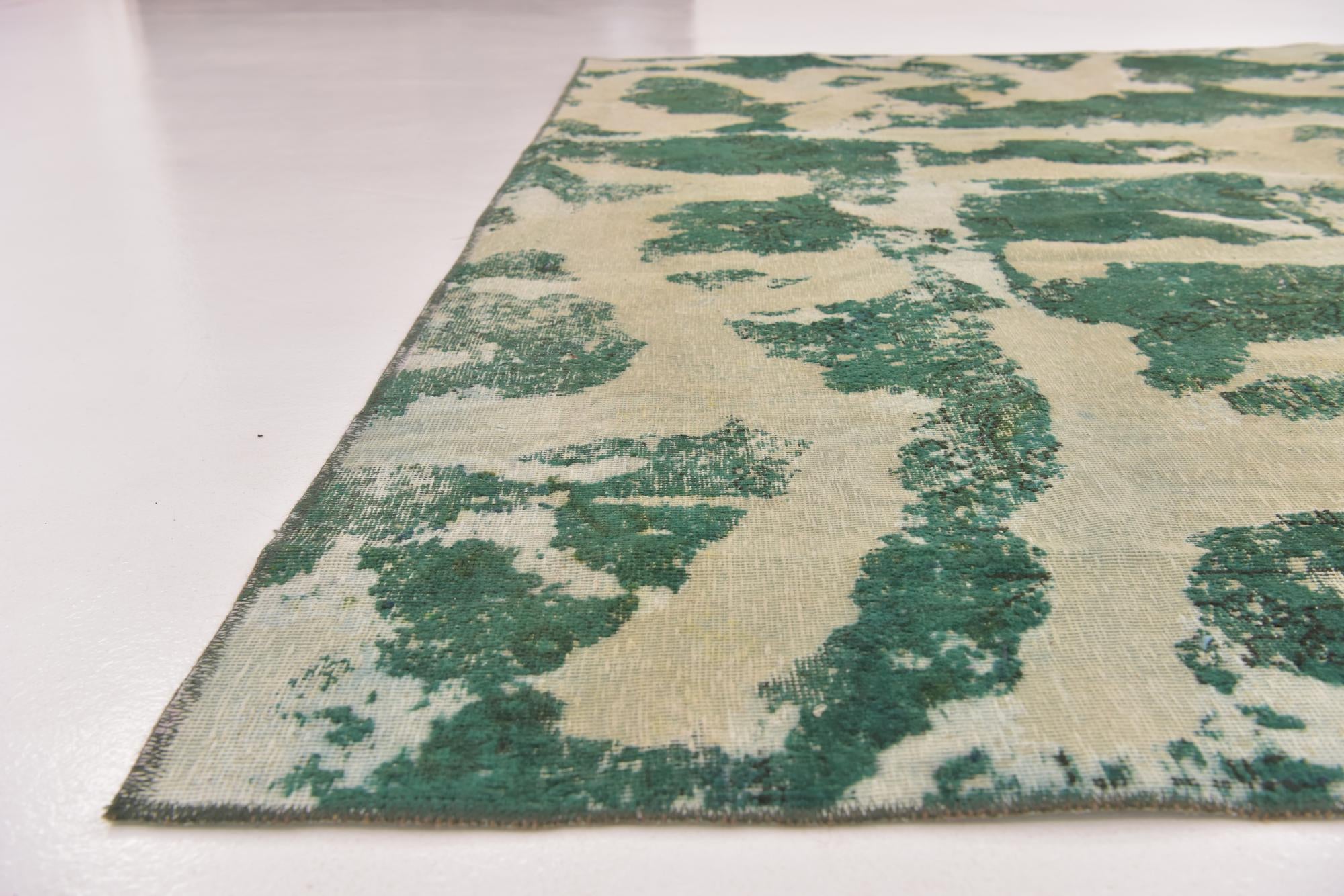 8' 8 x 9' 5 Hand Knotted Ultra Vintage Persian Wool Square Rug