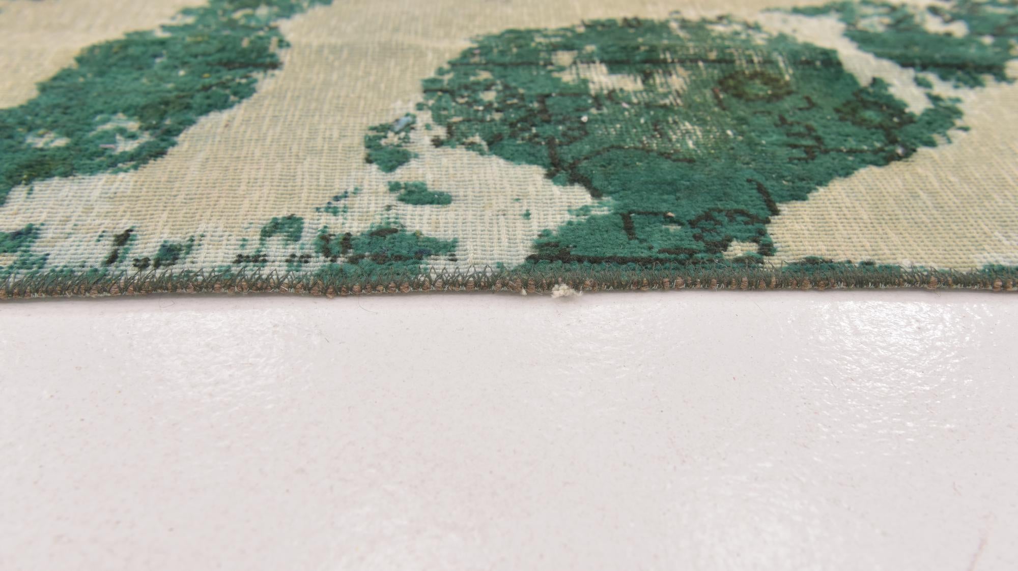 8' 8 x 9' 5 Hand Knotted Ultra Vintage Persian Wool Square Rug