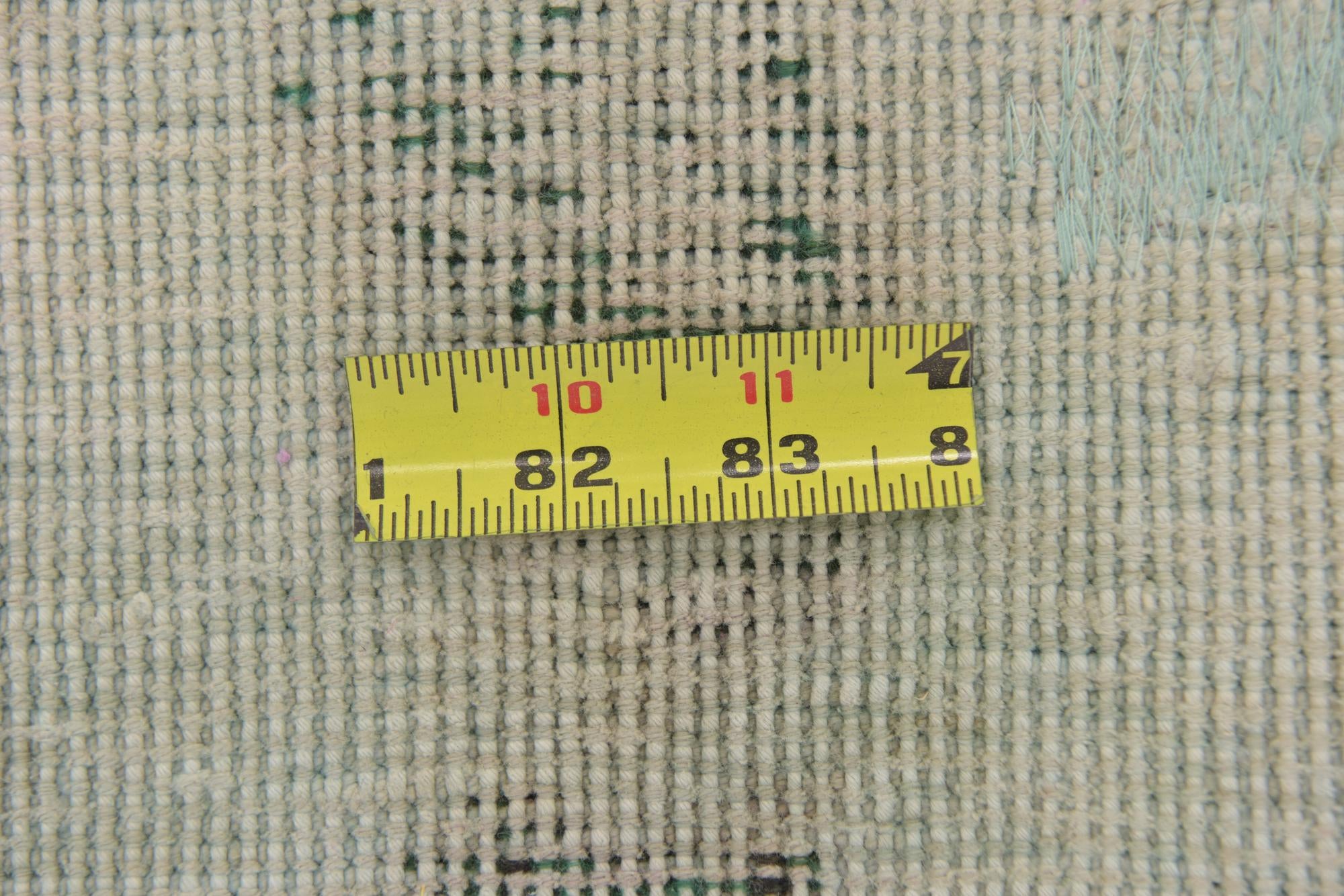 8' 8 x 9' 5 Hand Knotted Ultra Vintage Persian Wool Square Rug