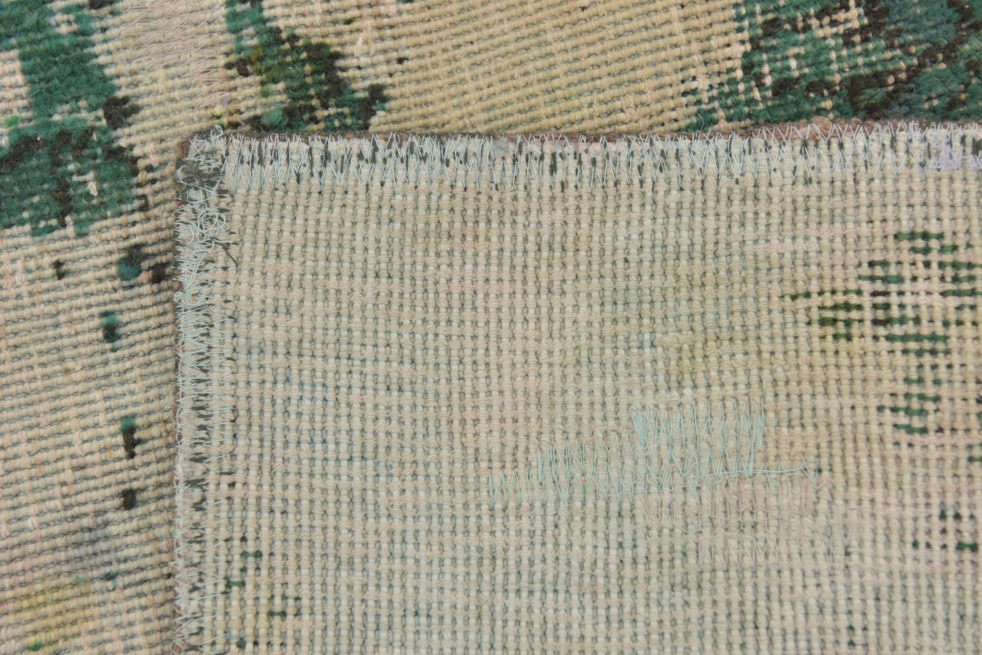 8' 8 x 9' 5 Hand Knotted Ultra Vintage Persian Wool Square Rug