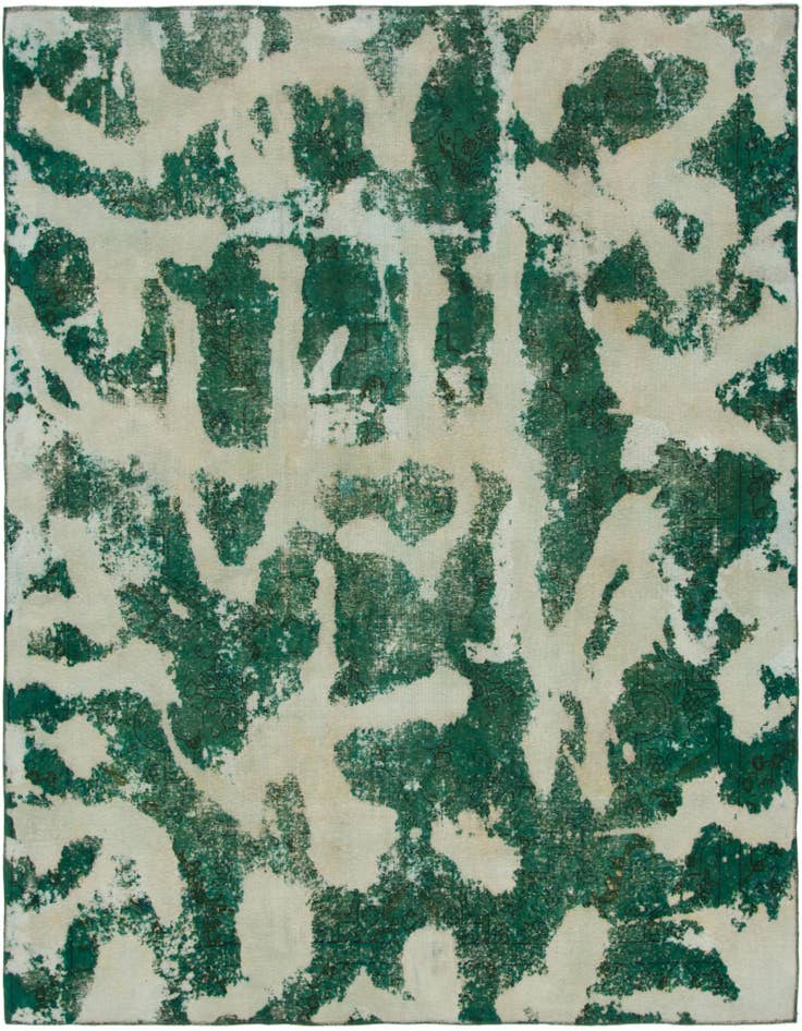 Detail image of 8' 8 x 9' 5 Hand Knotted Ultra Vintage Persian Wool Square Rug