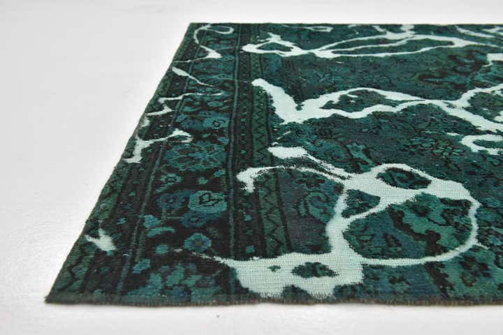 5' 5 x 6' 3 Hand Knotted Ultra Vintage Persian Wool Square Rug