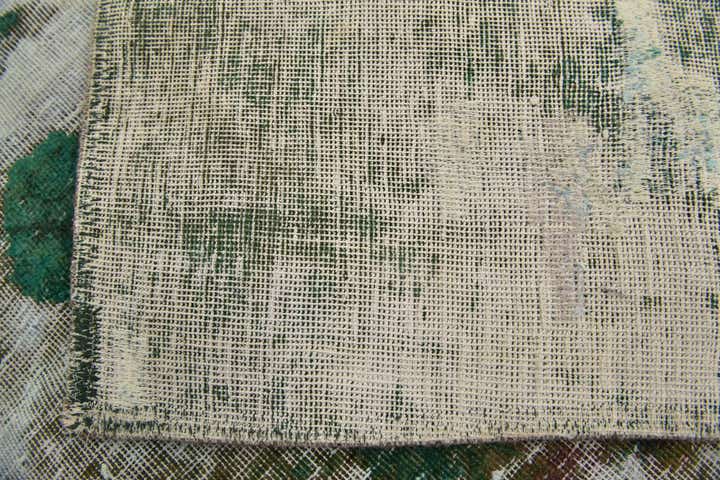 3' 9 x 4' Hand Knotted Ultra Vintage Persian Wool Square Rug