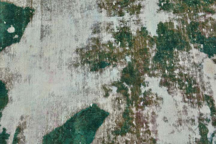 3' 9 x 4' Hand Knotted Ultra Vintage Persian Wool Square Rug