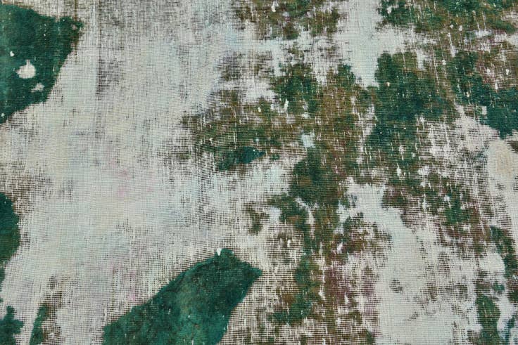 Detail image of 3' 9 x 4' Hand Knotted Ultra Vintage Persian Wool Square Rug