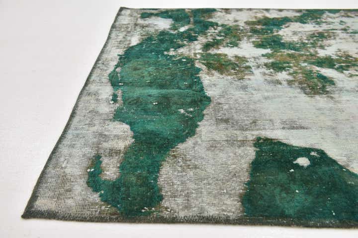 3' 9 x 4' Hand Knotted Ultra Vintage Persian Wool Square Rug