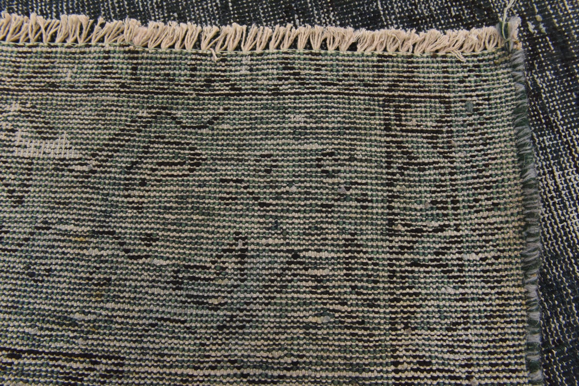 8' 9 x 8' 10 Hand Knotted Ultra Vintage Persian Wool Square Rug
