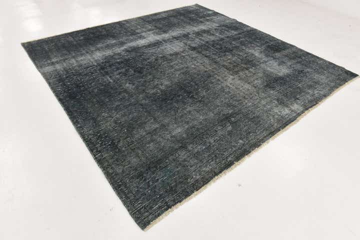 8' 9 x 8' 10 Hand Knotted Ultra Vintage Persian Wool Square Rug