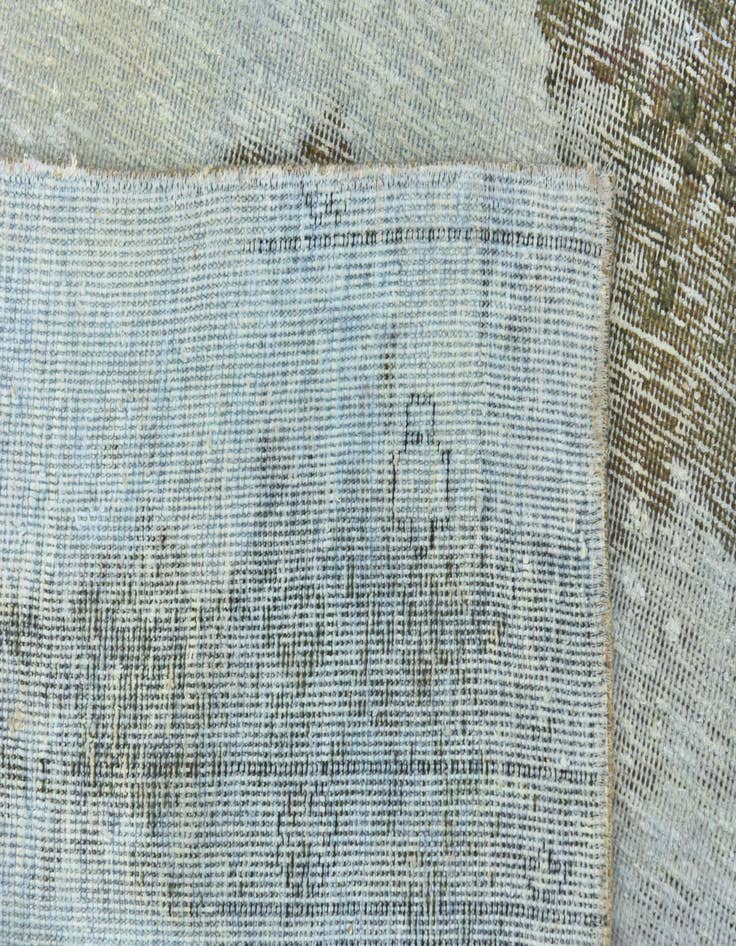 Detail image of 5' 9 x 6' 2  Hand Knotted Ultra Vintage Persian Wool Square Rug
