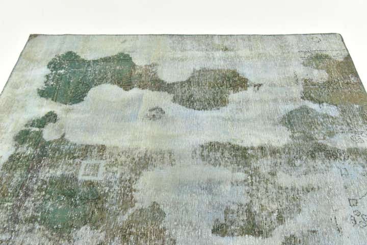 5' 9 x 6' 2 Hand Knotted Ultra Vintage Persian Wool Square Rug