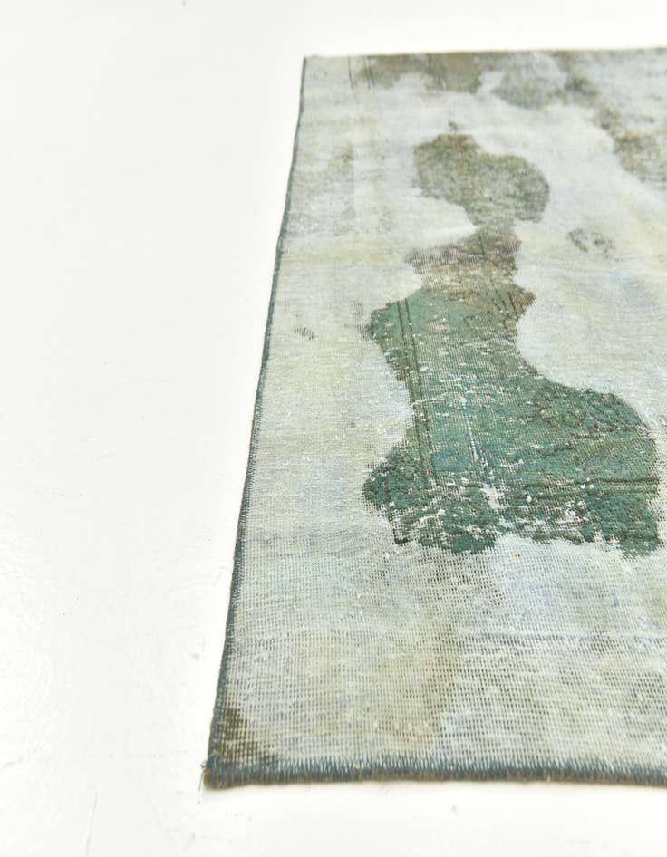 Detail image of 5' 9 x 6' 2  Hand Knotted Ultra Vintage Persian Wool Square Rug