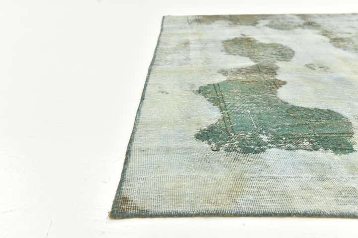 5' 9 x 6' 2 Hand Knotted Ultra Vintage Persian Wool Square Rug