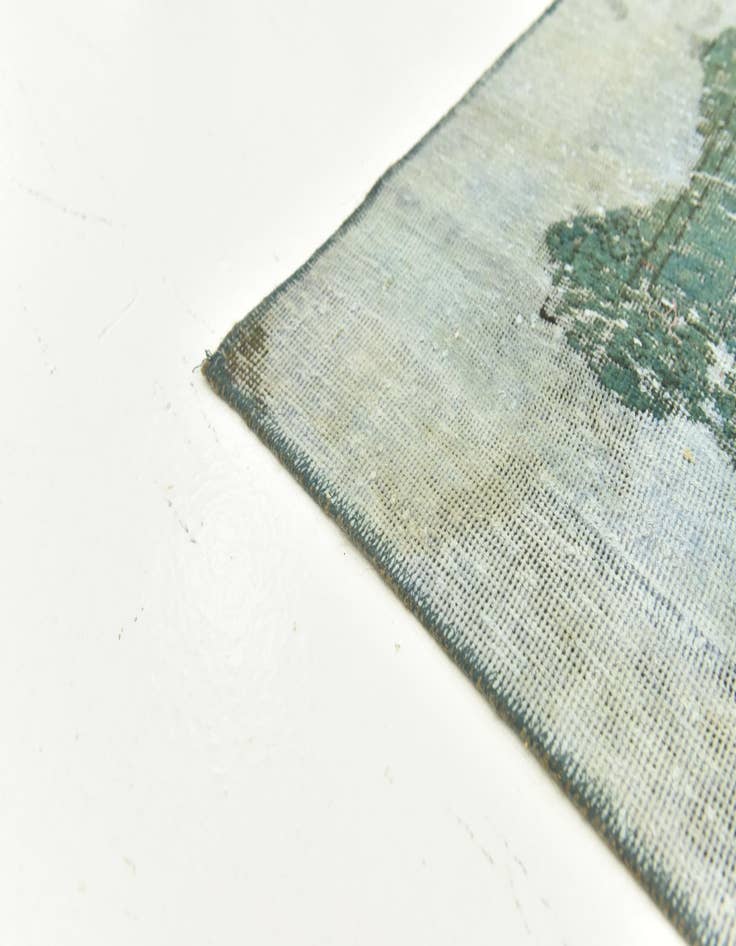 Detail image of 5' 9 x 6' 2  Hand Knotted Ultra Vintage Persian Wool Square Rug