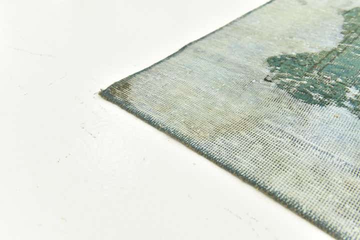 5' 9 x 6' 2 Hand Knotted Ultra Vintage Persian Wool Square Rug