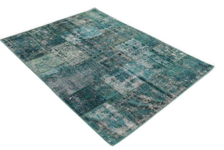 5' 2 x 6' 1 Hand Knotted Ultra Vintage Persian Wool Square Rug