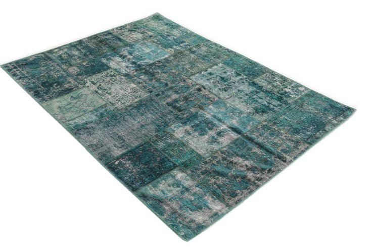 Detail image of 5' 2 x 6' 1 Hand Knotted Ultra Vintage Persian Wool Square Rug