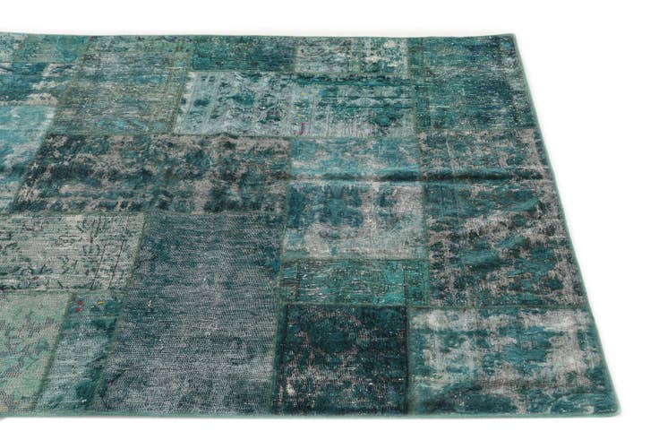 Detail image of 5' 2 x 6' 1 Hand Knotted Ultra Vintage Persian Wool Square Rug