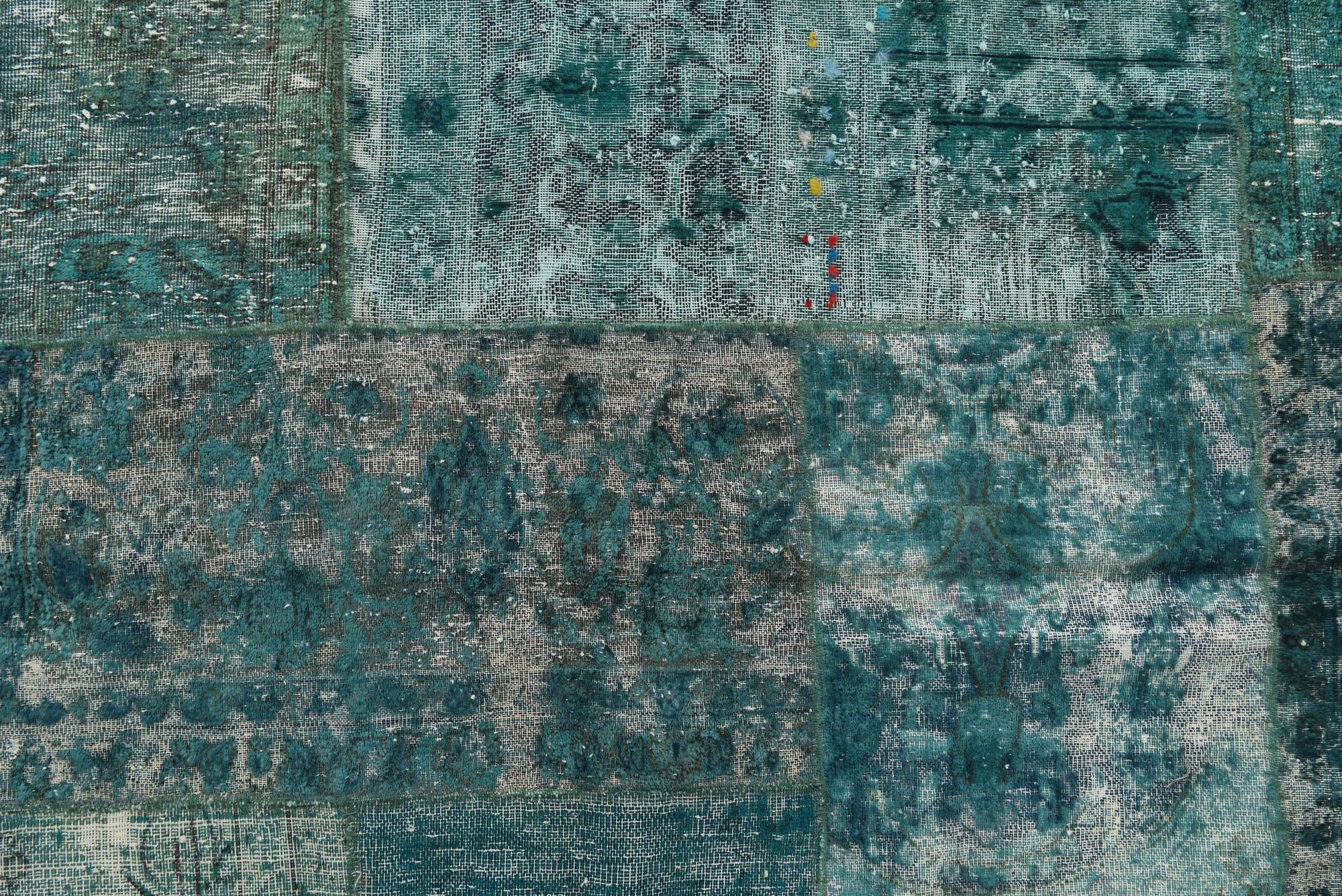 5' 2 x 6' 1 Hand Knotted Ultra Vintage Persian Wool Square Rug