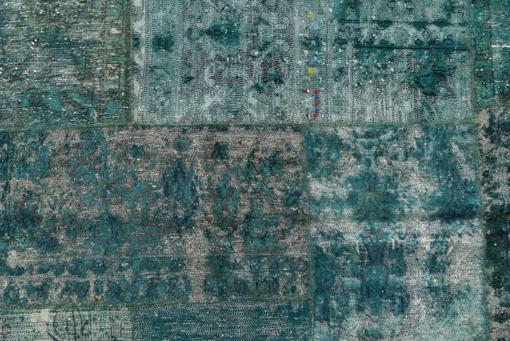 5' 2 x 6' 1 Hand Knotted Ultra Vintage Persian Wool Square Rug