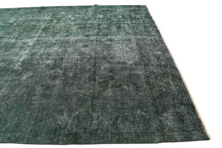 9' 8 x 10' 10 Hand Knotted Ultra Vintage Persian Wool Square Rug