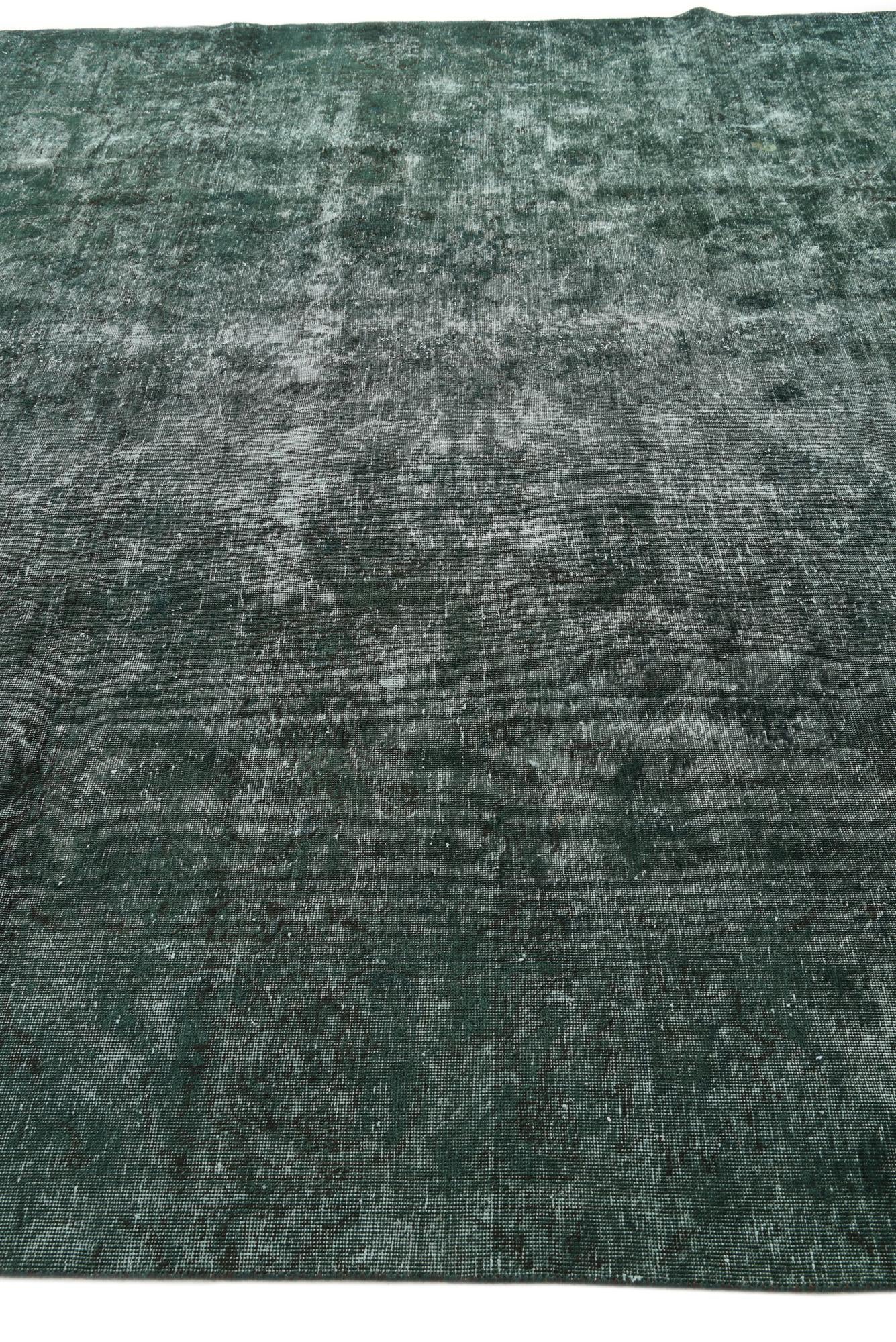 9' 8 x 10' 10 Hand Knotted Ultra Vintage Persian Wool Square Rug