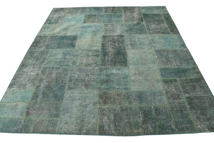 7' 3 x 8' 3 Hand Knotted Ultra Vintage Persian Wool Square Rug