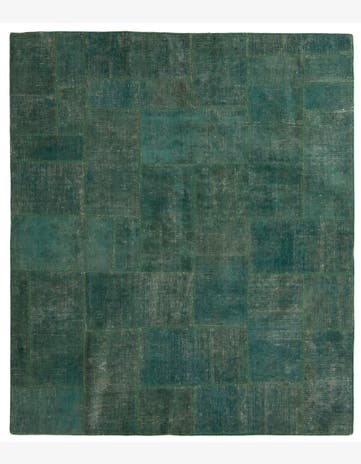 7' 3 x 8' 3 Hand Knotted Ultra Vintage Persian Wool Square Rug