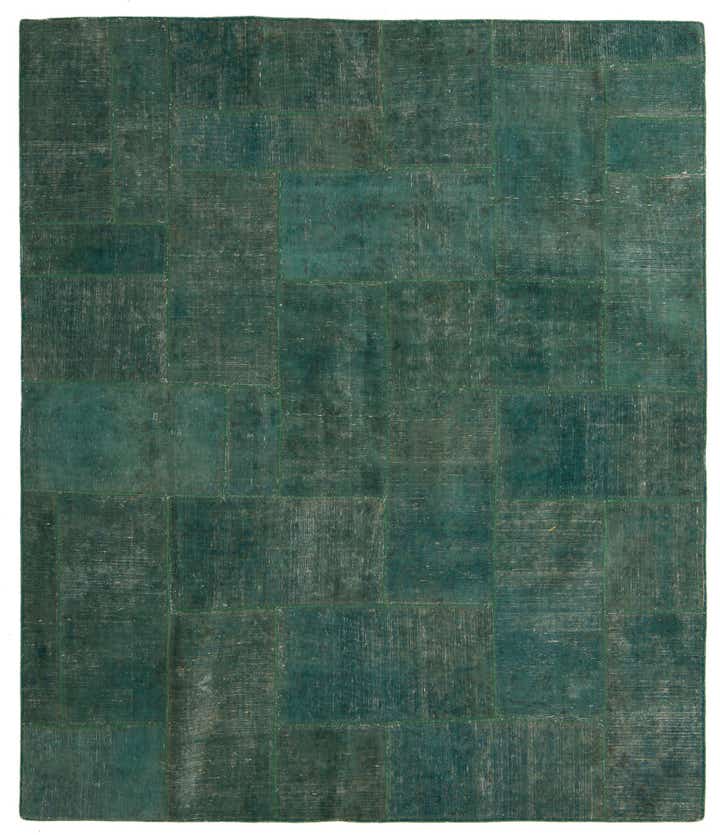 7' 3 x 8' 3 Hand Knotted Ultra Vintage Persian Wool Square Rug