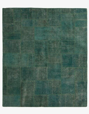 7' 3 x 8' 3 Hand Knotted Ultra Vintage Persian Wool Square Rug