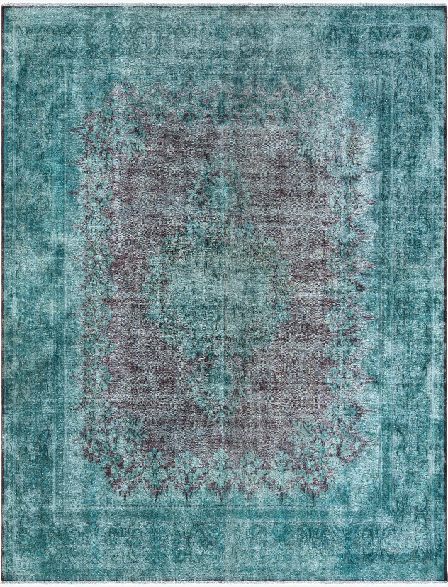 9' 3 x 9' 7 Vintage Royal Wool Square Rug