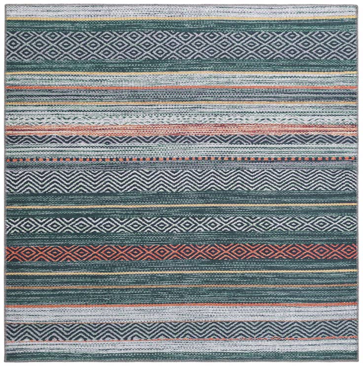 Detail image of 5' x 5' Washable Yara Square Rug
