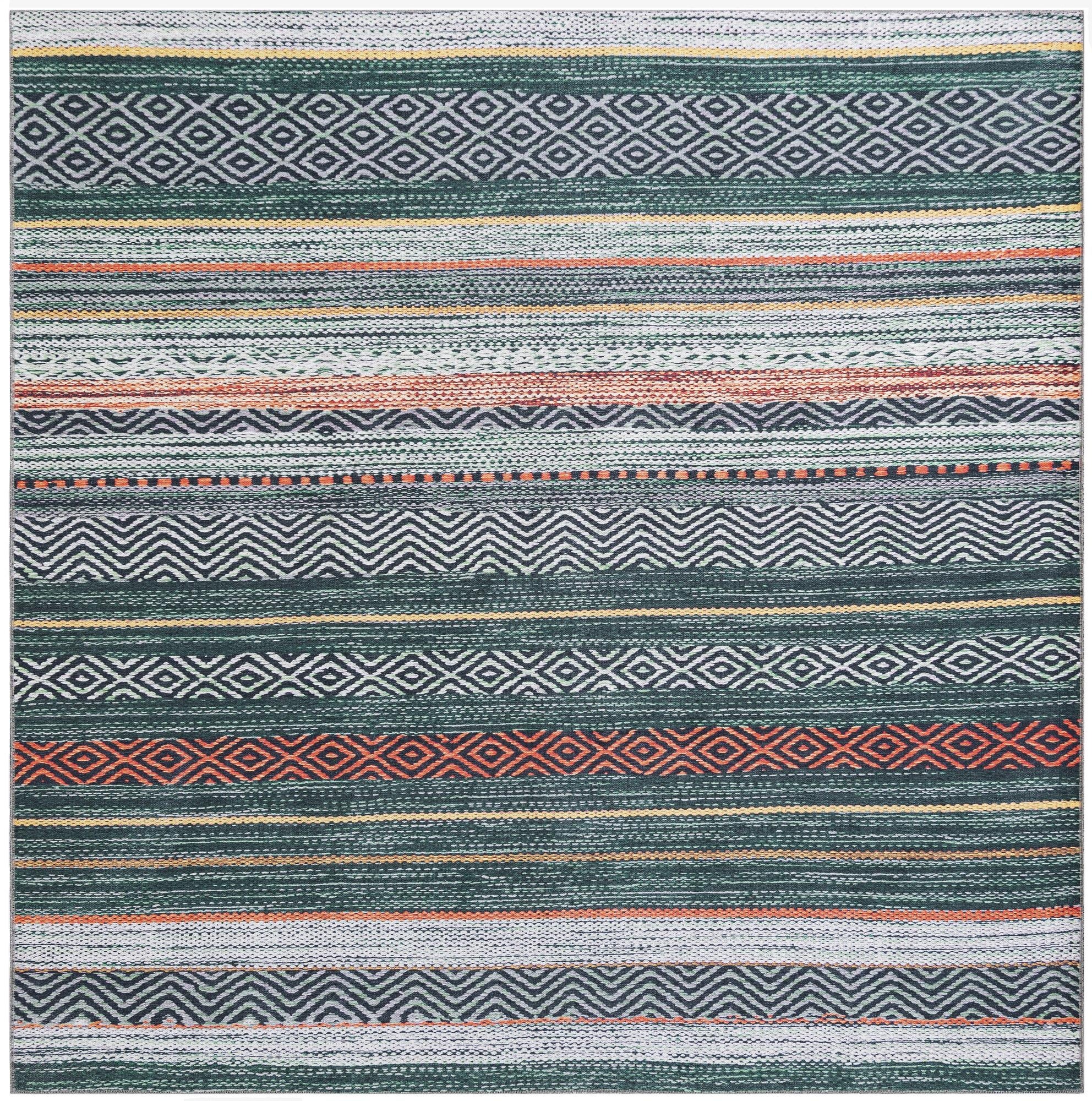Primary image 7' 10 x 7' 10  Washable Yara Square Rug