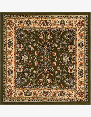 Green Yasmin Square Rug