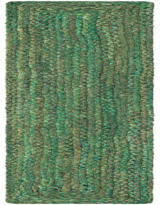 Detail image of 1' 2 x 8'  Hand Braided Chindi Table Runner Rug