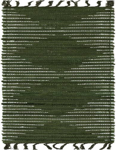 Detail image of 1' 2 x 6' 1 Hand Woven Chindi Cotton Table Runner Rug
