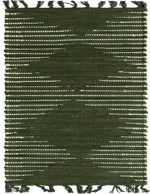Detail image of 1' 2 x 5' 1 Hand Woven Chindi Cotton Table Runner Rug