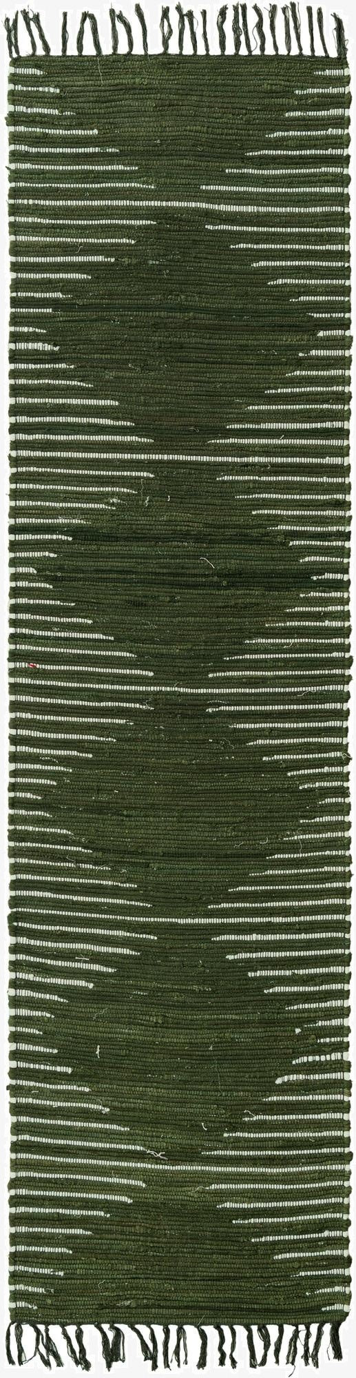 35cm x 305cm  Hand Woven Chindi Cotton Camino de mesa Alfombra