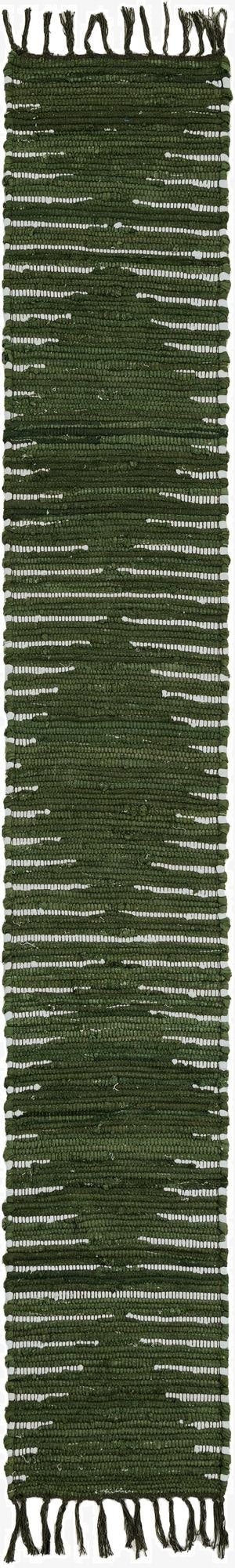 35cm x 245cm  Hand Woven Chindi Cotton Camino de mesa Alfombra