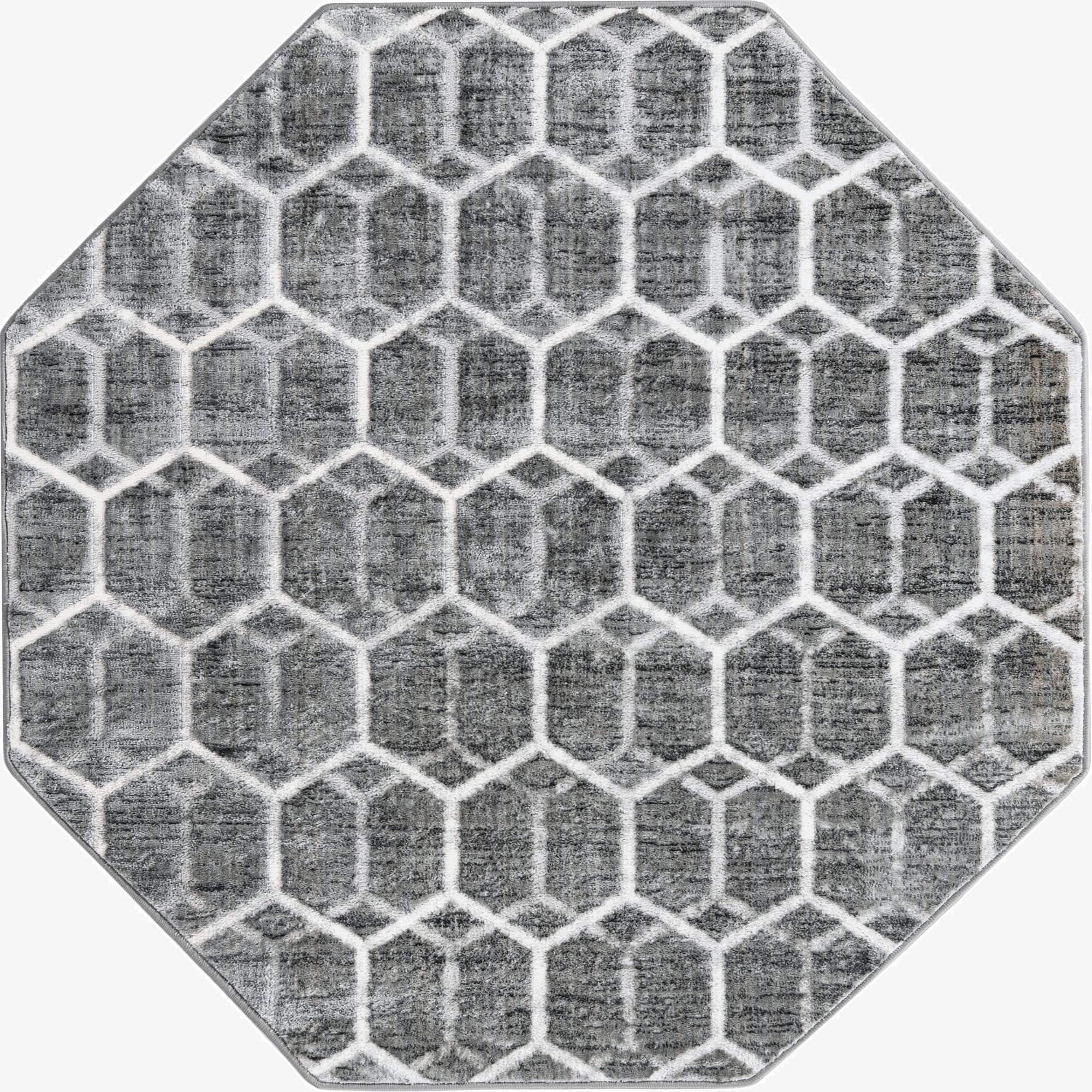 5' 3 x 5' 3 Lattice Trellis Octagon Rug