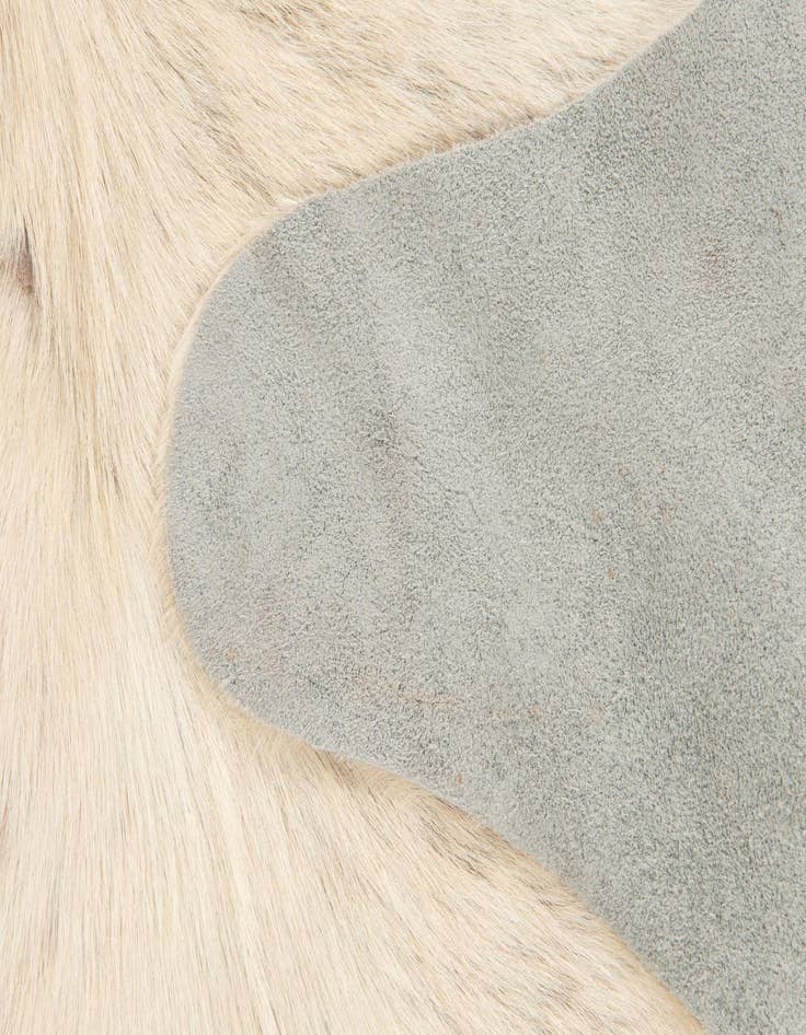 Detail image of 5' 10 x 6' 7 Cowhide Leather Rug