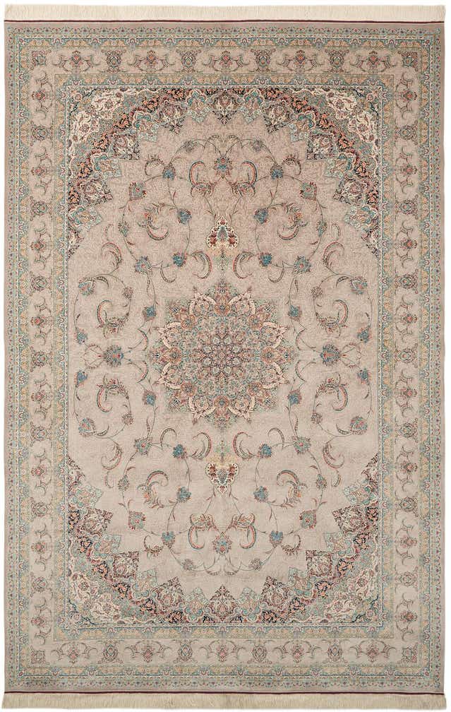6' 6 x 9' 9 Ghom Design Rug