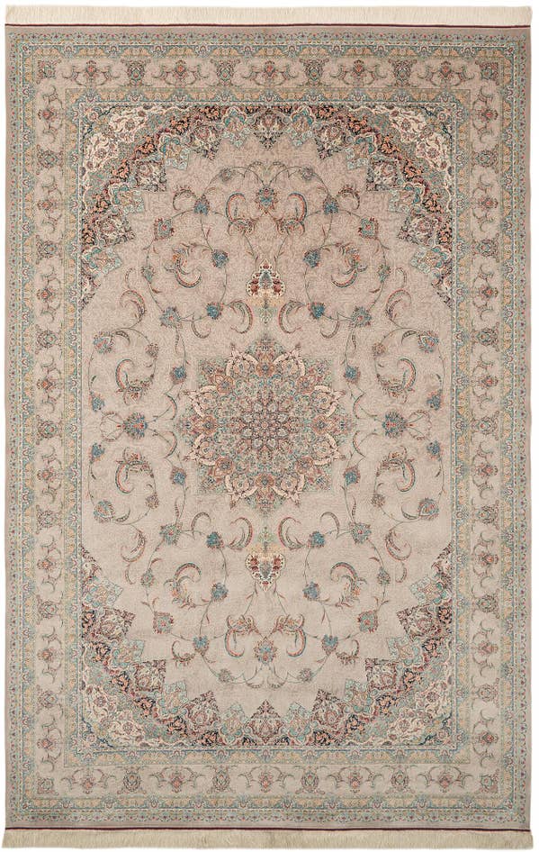 Detail image of 6' 6 x 9' 9 Ghom Design Rug