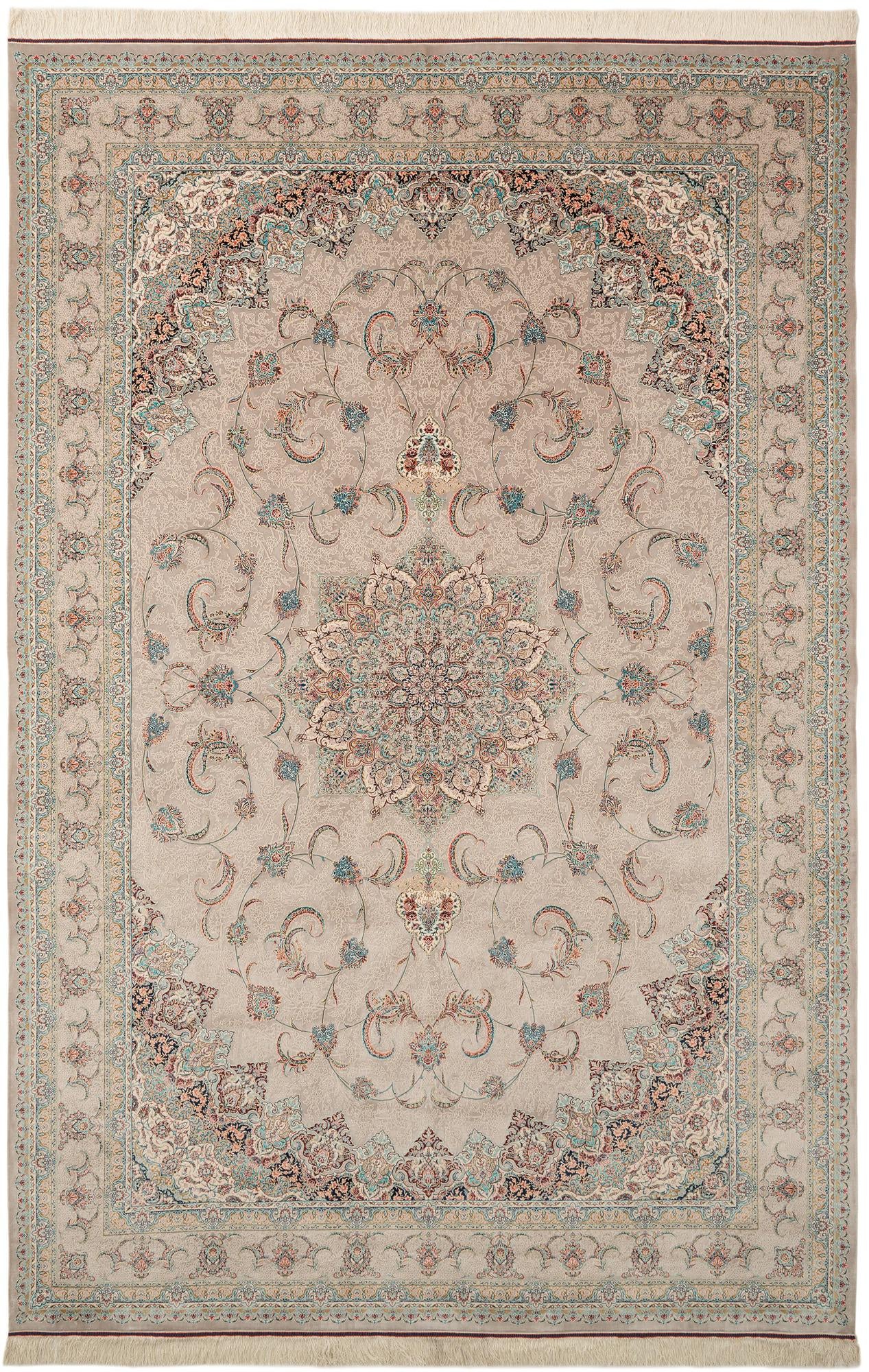 6' 6 x 9' 9 Ghom Design Rug