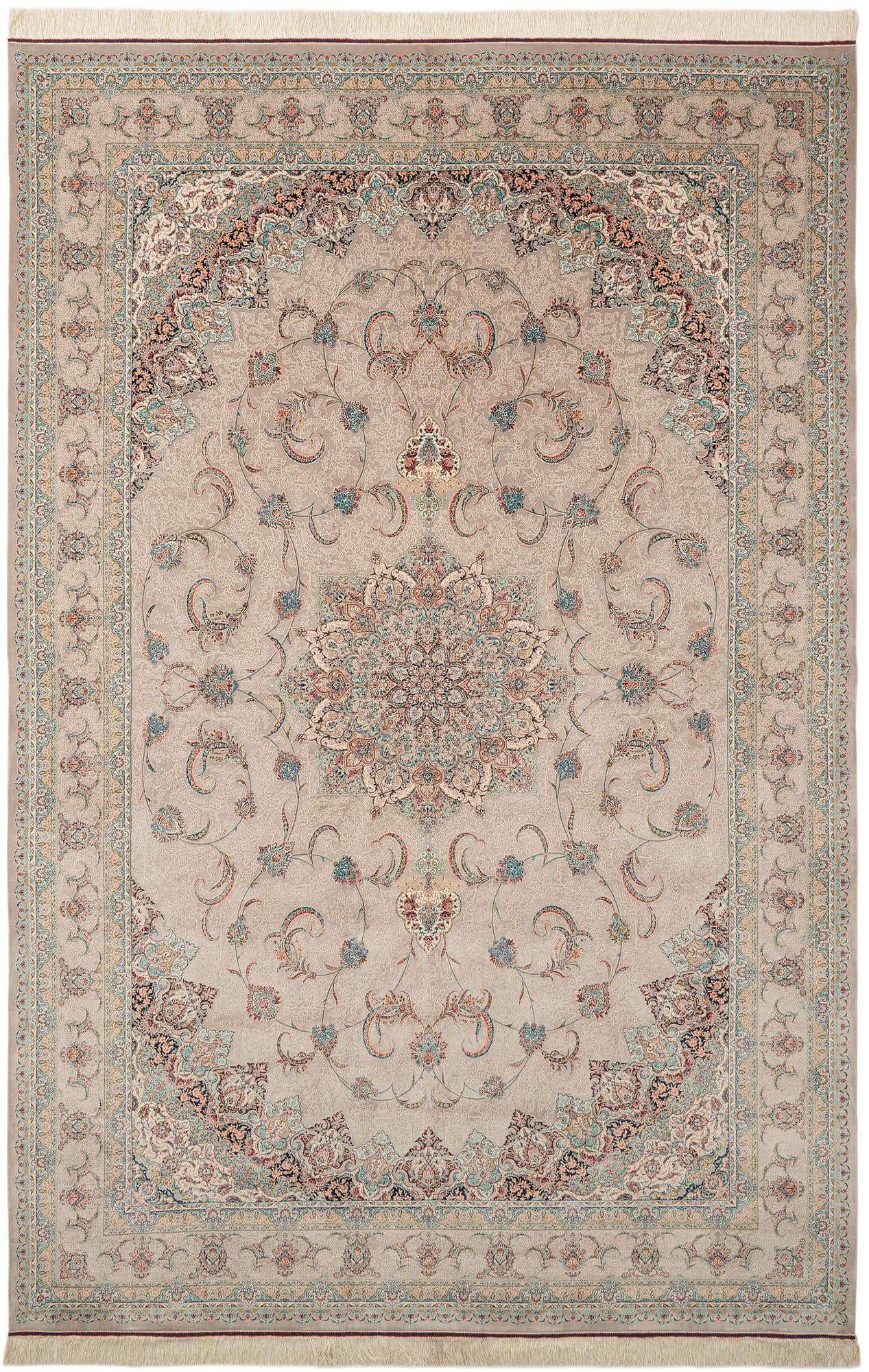6' 6 x 9' 9 Ghom Design Rug