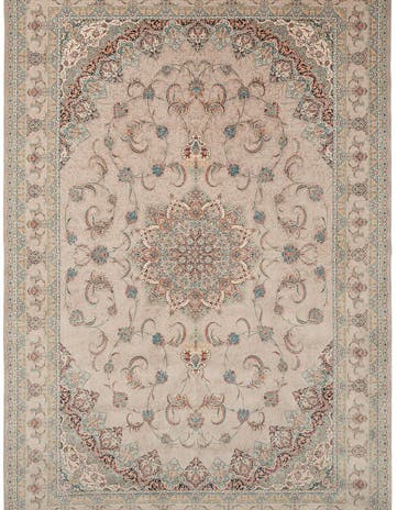 6' 6 x 9' 9 Ghom Design Rug