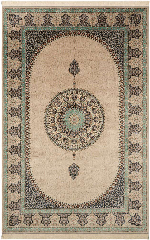 6' 6 x 9' 9 Ghom Design Rug