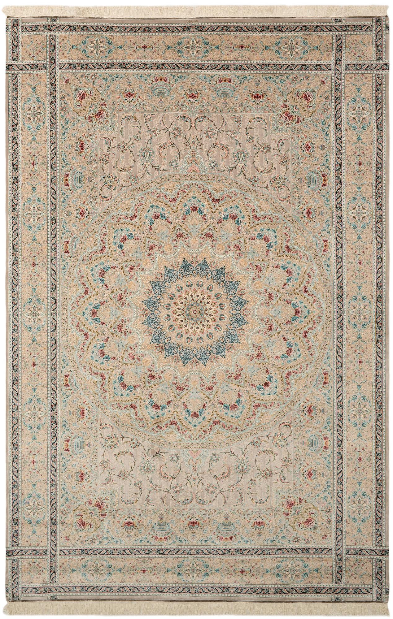 6' 5 x 9' 10 Ghom Design Rug