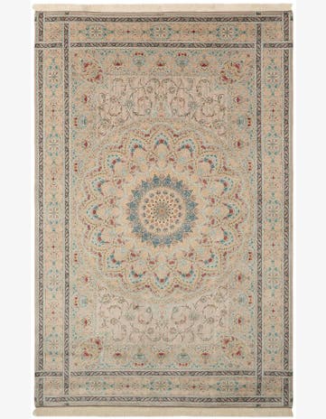 6' 5 x 9' 10 Ghom Design Rug