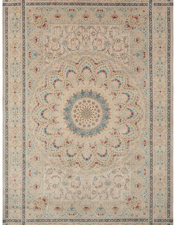 6' 5 x 9' 10 Ghom Design Rug