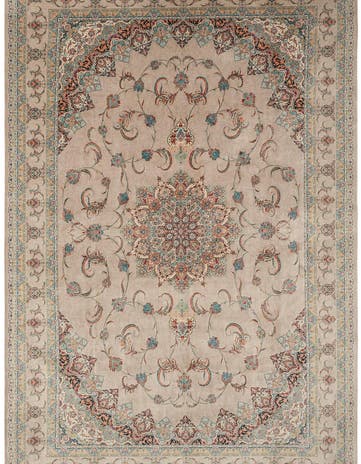 6' 6 x 9' 9 Ghom Design Rug